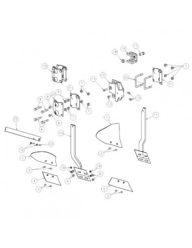 KK066880R - Kverneland Cuerpo Vertedera Derecha Vertedera