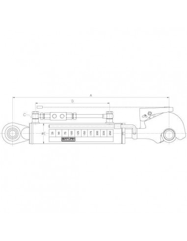 TCVNN357025033 – Tercer Punto Hidráulico Cat. 3/3 289x630 mm.