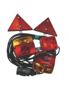 LA97535 - Kit de Luces de Señalización Traseras + Triángulos 7,5 m.