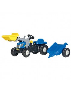 R02392 - Tractor a Pedales RollyKid New Holland TVT190 con Cargador Frontal