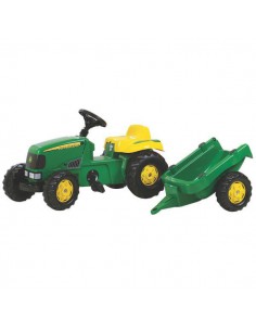 R01219 - Tractor a Pedales RollyKid John Deere con Remolque
