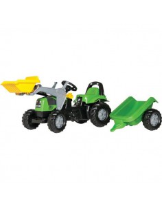 R02319 - Tractor a Pedales RollyKid Deutz con Cargador Frontal