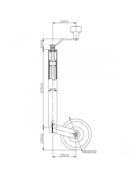 STR1620 - Rueda Jockey Universal