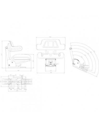 TS22000GP - Asiento PVC Suspensión Mecánica