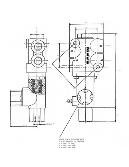 BV201128MN20 - Válvula de Freno Pistón Ø20mm BV201128MN20 - Válvula de Freno Pistón Ø20mm