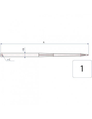 FT4501 - Diente de Cargador Frontal 45x1.250 mm. FT4501 - Diente de Cargador Frontal 45x1.250 mm.