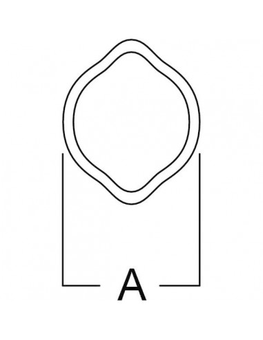 PTO9L24OPT1000GP - Tubo de Perfil de Cardan L24 Exterior 1.000 mm