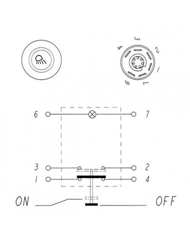11175260PN - Interruptor Luces de Trabajo 12 Voltios