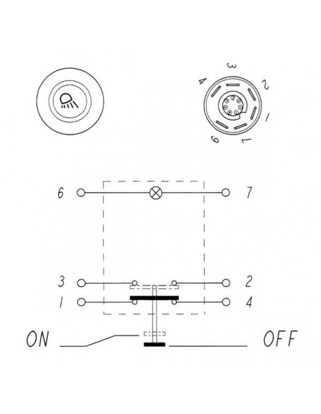 11175260PN - Interruptor Luces de Trabajo 12 Voltios