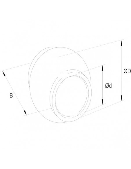 TL960254KR - Rotula Enganche Brazo Superior Cat. 3/2 25,4x60 mm.