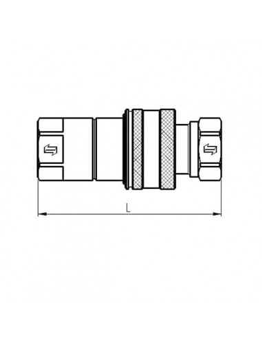 NS12GASF - Racor Rápido Hembra 1/2 NPT NS12GASF - Racor Rápido Hembra 1/2 NPT