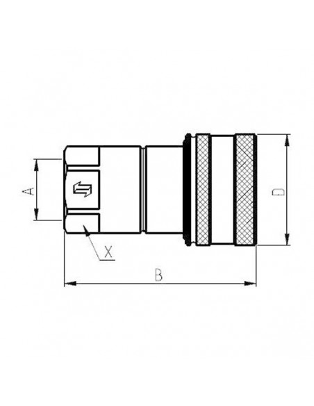 NS38NPTM - Racor Rápido Macho 3/8 NPT