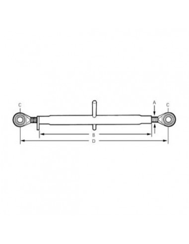 TL4004022GP - Cilindro 3er punto 400 mm cat.2
