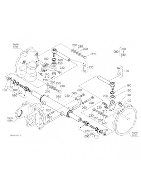 3553362980 - Kubota Rotula Axial Izquierda-Derecha Kubota M125X