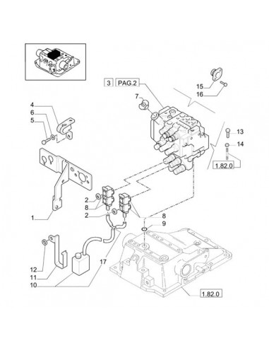82025219 - Case IH Depósito Residuos Hidráulicos Serie MXM - TM