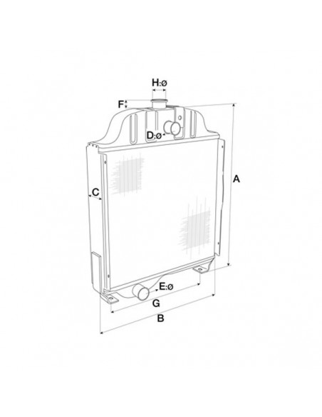 135691A3GN - Case IH Radiador Adaptable Serie Maxxum MX 135691A3GN - Case IH Radiador Adaptable Serie Maxxum MX