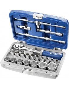 E032900 - Juego Llaves Vaso 1/2"-22 piezas