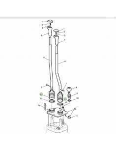 L113018 - John Deere Embellecedor Empuñadura John Deere 6205