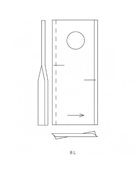 VN99361559GN - Vicon Cuchilla Izquierda Segadora