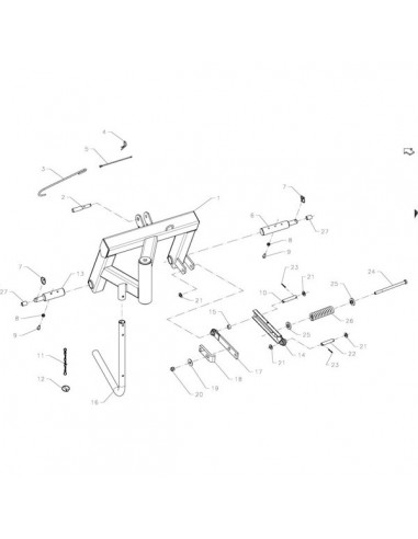 VNB3737086 - Vicon Soporte Segadora Discos VNB3737086 - Vicon Soporte Segadora Discos