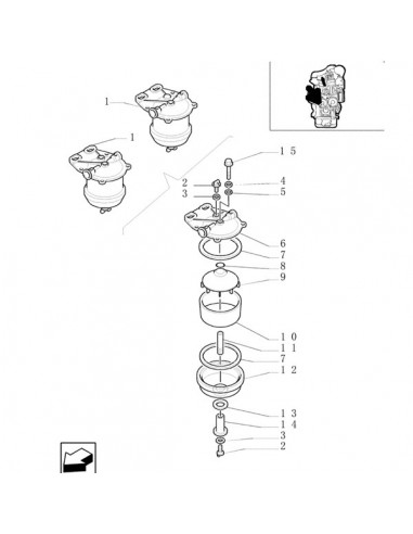 81825363 - New Holland Arandela Pequeña Filtro Decantador Agua TS 100 81825363 - New Holland Arandela Pequeña Filtro Decantador Agua TS 100
