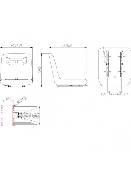 TS18000GP - Asiento Textil 395x345 mm. TS18000GP - Asiento Textil 395x345 mm.