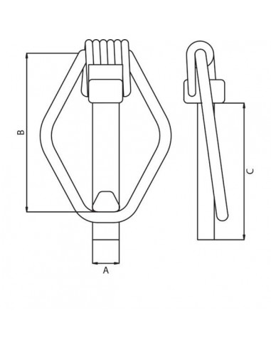 KRLP1012KRP006 - Pasadores de Anillas10-12 mm. (Blíster 6 Unidades)