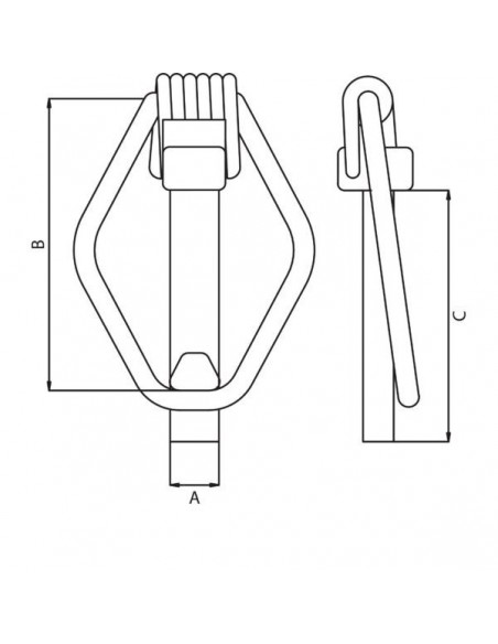 KRLP1012KRP006 - Pasadores de Anillas10-12 mm. (Blíster 6 Unidades)