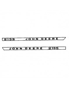 R61913 - John Deere Juego Pegatinas Capo Laterales JD2135