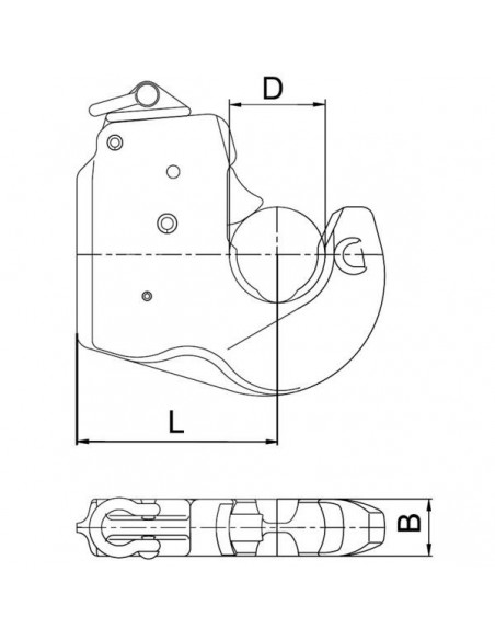 LA201000 - Gancho Brazo de Elevación Categoría 2S CBM