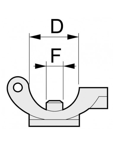 402735 - Portaboquillas Abrazadera Simple Tuerca Bayoneta QJ 1/2" 7 mm