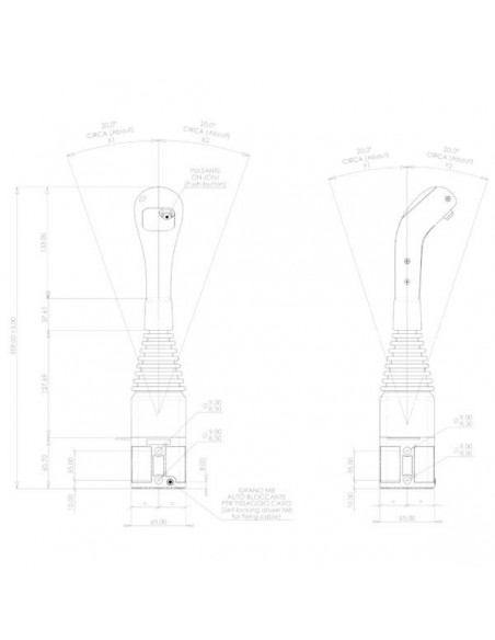 IMCL60191B - Palanca de Mando con 1 Botón