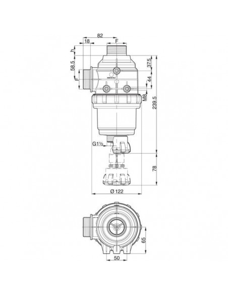 3142463 - Filtro Aspiración 100-160 l 1 1/2"