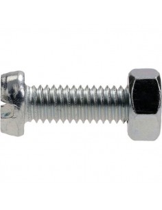 400100 - Tornillo + Tuerca Galvanizados para Soporte de Boquillas