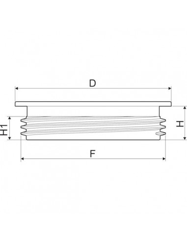 C00001 - Arag Tapa Rosca Cerrada 125 mm. C00001 - Arag Tapa Rosca Cerrada 125 mm.