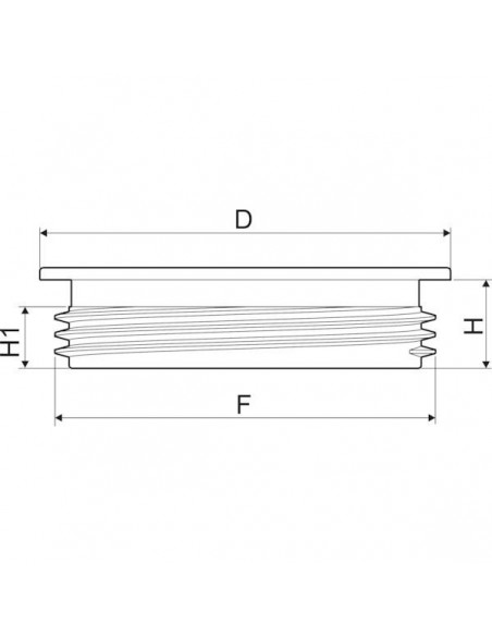 C00001 - Arag Tapa Rosca Cerrada 125 mm. C00001 - Arag Tapa Rosca Cerrada 125 mm.
