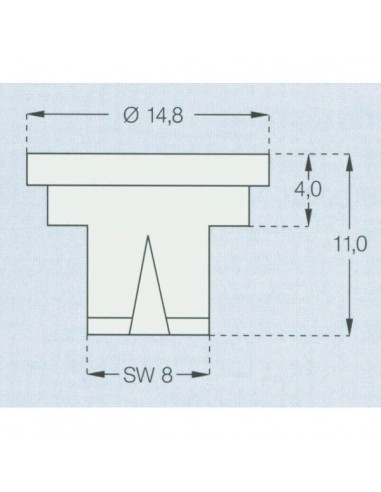 OC3406 - Boquilla Fin Rampa OC3 90º Latón