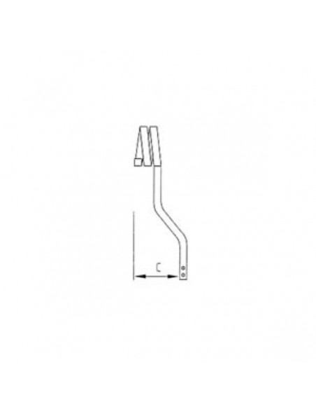 252516DV - Brazo Arado Curvo Viñedo Casamayor Derecho 25x25 Taladro 16 252516DV - Brazo Arado Curvo Viñedo Casamayor Derecho 25x25 Taladro 16