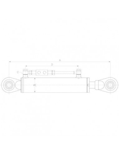 TENNN305015011 - Cilindro 3er Punto Hidráulico 390 mm. Cat. 1/1