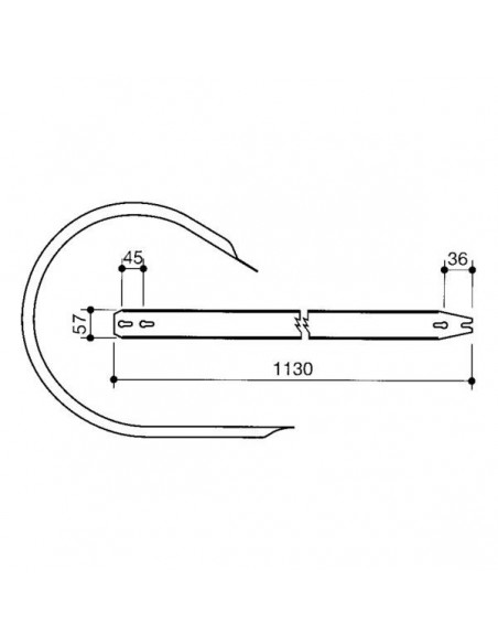 0008602300KR - Claas Costilla de Pick Up Adaptable