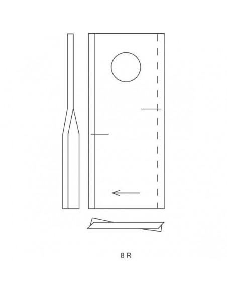 134308 - Fella Cuchilla Derecha Segadora Serie SM (25 unidades)