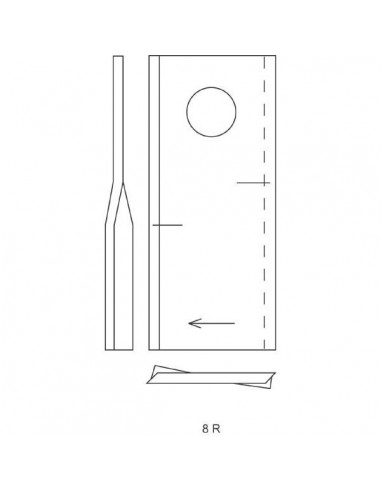 134308GN - Fella Cuchilla Derecha Segadora Adaptable Serie SM (25 unidades)