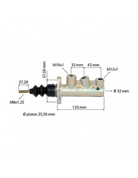 3614780M91GN - Bomba de Freno Adaptable Massey Ferguson