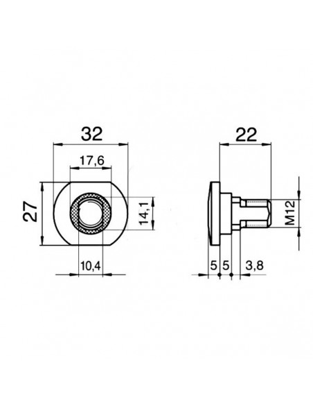 119006 - Tornillo + Tuerca Cuchilla Segadoras Pöttinger 119006 - Tornillo + Tuerca Cuchilla Segadoras Pöttinger