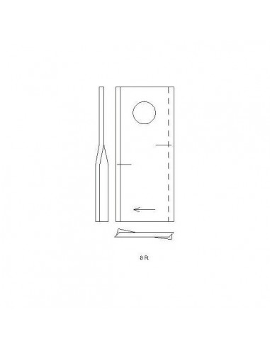 434986GN - Cuchilla Derecha Adaptable Segadoras Pöttinger (25 unidades)
