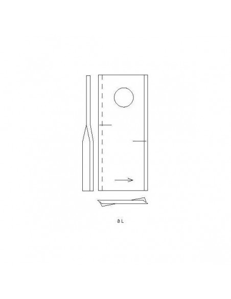 434985GN - Cuchilla Izquierda Adaptable Segadoras Pöttinger (25 Unidades)