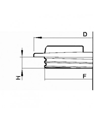 3522221 - Tapa a Rosca Arag con Pulgador Diámetro 250 mm. 3522221 - Tapa a Rosca Arag con Pulgador Diámetro 250 mm.