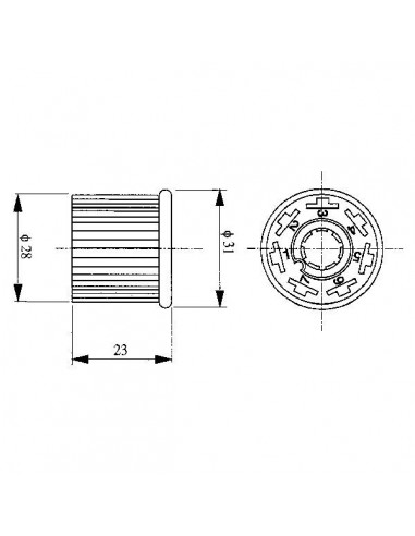 11120140PN - Interruptor Luces de Trabajo 12/24 Voltios