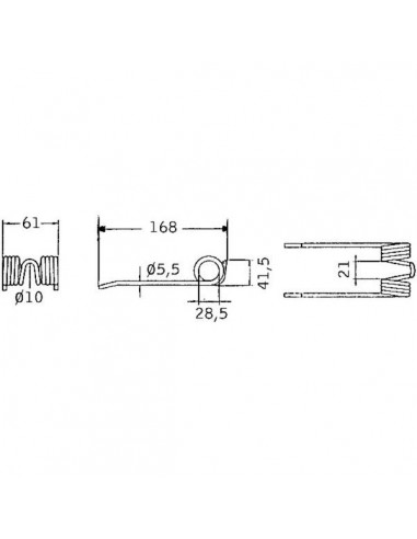 VF06572888GN - Muelle Pickup Adaptable Empacadoras Deutz-Fahr 170x62x5,5
