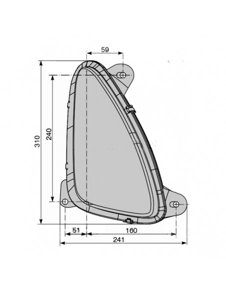 87635495 - New Holland Faro Delantero Derecho
